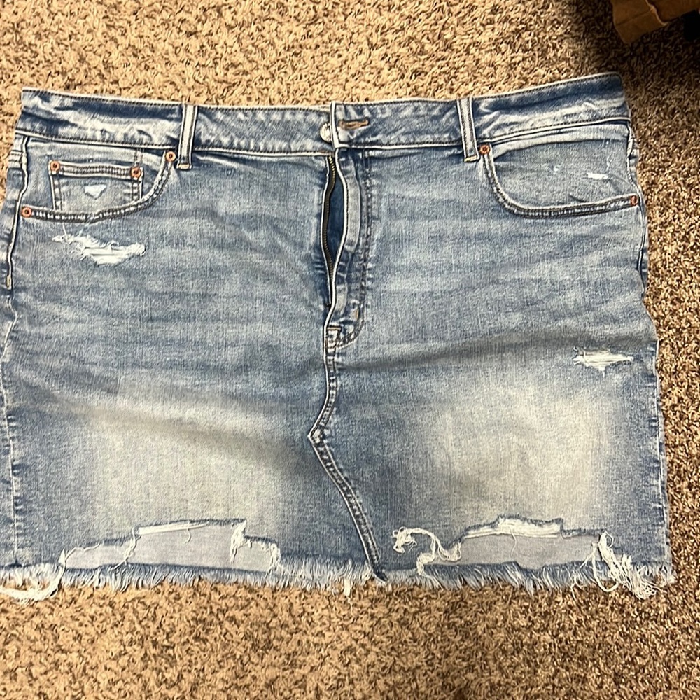 American eagle denim skirt 22 long